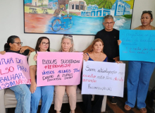 Servidores de Mossoró realizam Ato Público por atualização do auxílio deslocamento