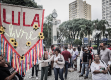 30 dias de resistência, acampamento "Lula Livre",  Curitiba, PR. 07.05.18 - fotos: Gibran Mendes