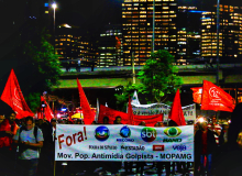 Ato em defesa da democracia e pela liberdade de Lula, São Paulo, 17 de abril de 2018. Foto: © Roberto Parizotti